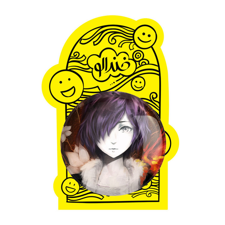 آینه جیبی خندالو مدل توکا کریشیما انیمه Tokyo Ghoul کد 11893