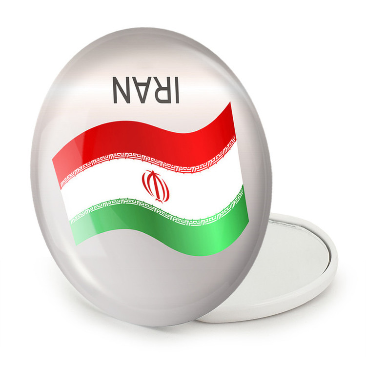 آینه جیبی خندالو طرح پرچم ایران مدل تاشو کد 23947