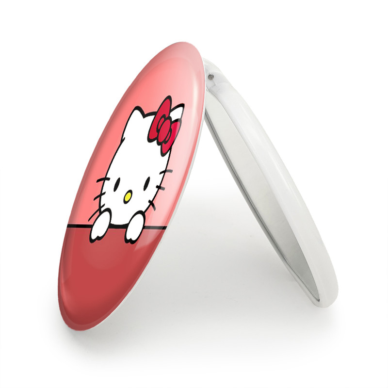 آینه جیبی خندالو طرح هلو کیتی Hello Kitty مدل تاشو کد 2473