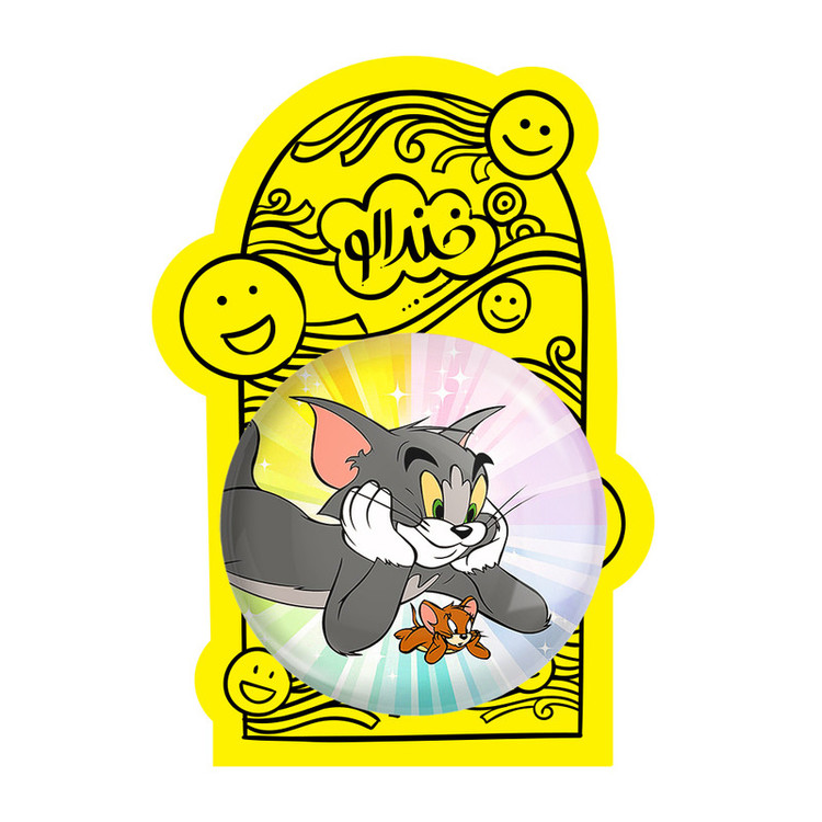 آینه جیبی خندالو طرح تام و جری Tom And Jerry مدل تاشو کد 10729