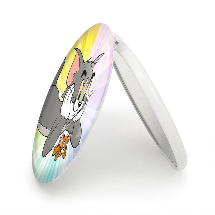 آینه جیبی خندالو طرح تام و جری Tom And Jerry مدل تاشو کد 10729