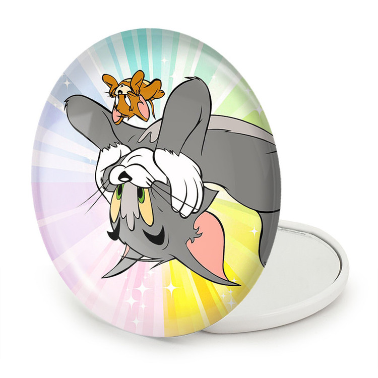 آینه جیبی خندالو طرح تام و جری Tom And Jerry مدل تاشو کد 10729