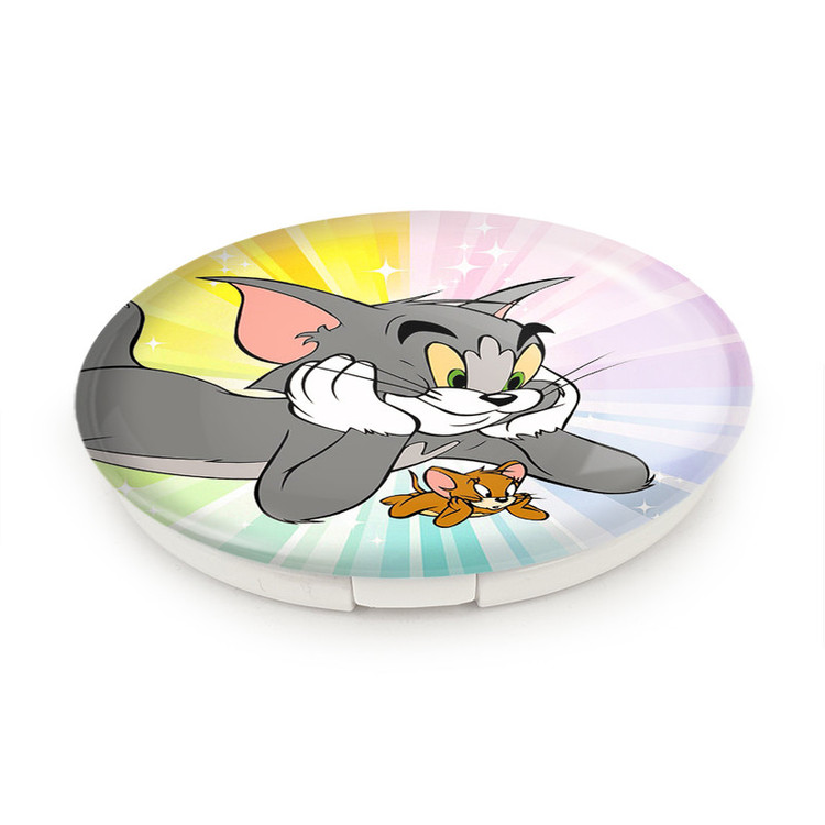 آینه جیبی خندالو طرح تام و جری Tom And Jerry مدل تاشو کد 10729