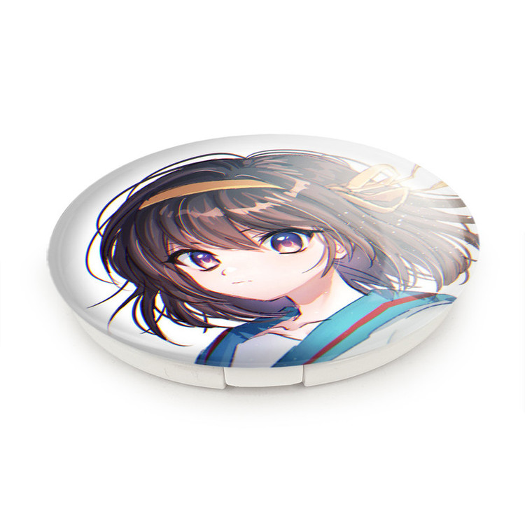 آینه جیبی خندالو طرح هاروهی انیمه ناپدید شدن هارومی سوزومیا The Disappearance of Haruhi Suzumiya مدل تاشو کد 23112