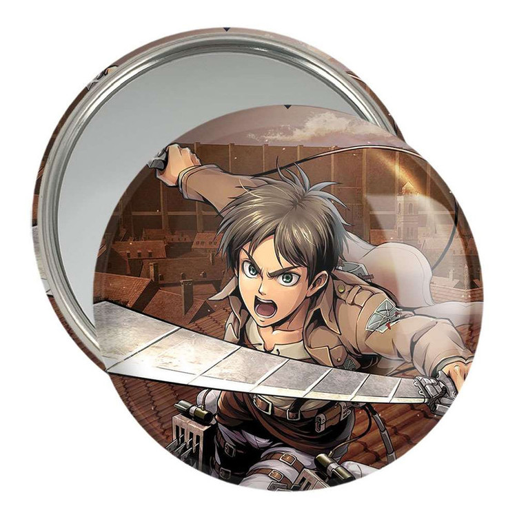 آینه جیبی خندالو طرح ارن انیمه اتک آن تایتان Attack on Titan کد 4844