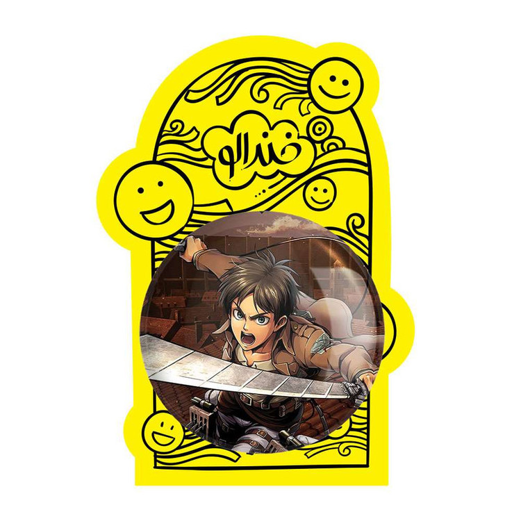 آینه جیبی خندالو طرح ارن انیمه اتک آن تایتان Attack on Titan کد 4844