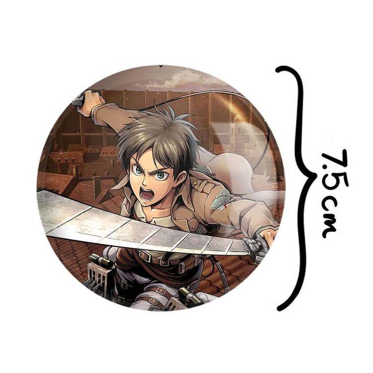 آینه جیبی خندالو طرح ارن انیمه اتک آن تایتان Attack on Titan کد 4844