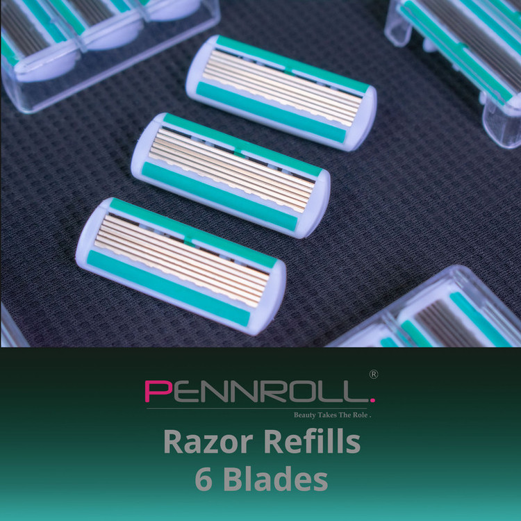 تیغ یدک پنرول مدل PRCL - Razor Refills 6 X3 بسته 3 عددی