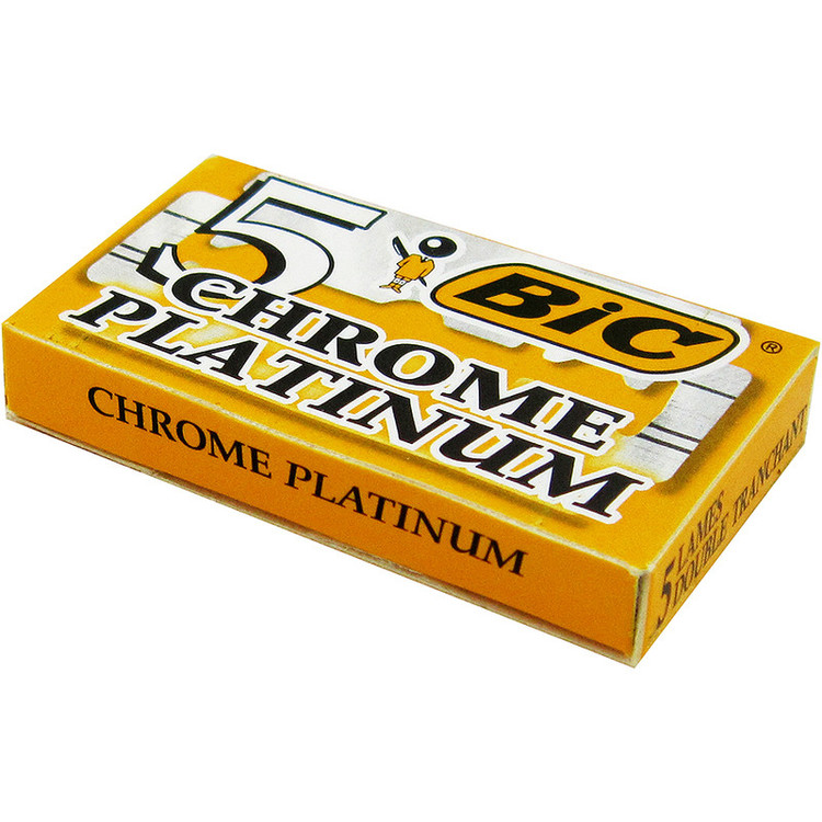 تیغ یدک بیک مدل Platinum Chromium Double Edge مجموعه 20 عددی