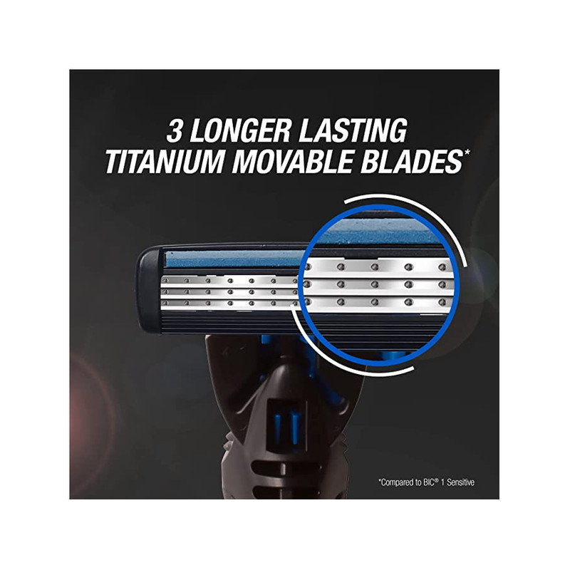 خود تراش بیک مدل Hybrid 3 Flex به همراه تیغ یدک بسته 8 عددی
