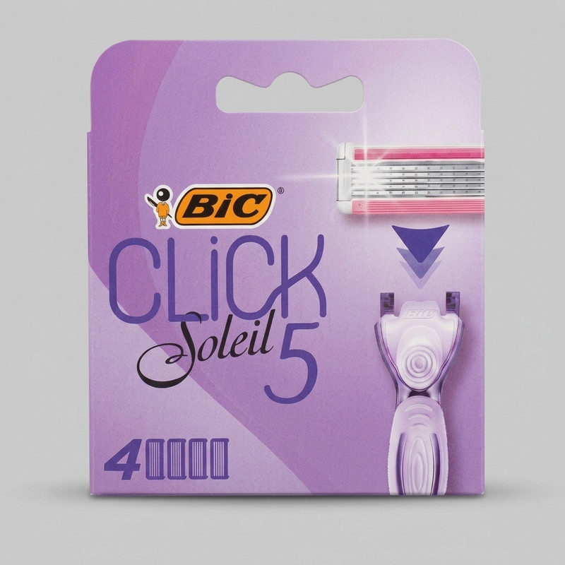 تیغ یدک بیک مدل Soleil Click 5 بسته 4 عددی
