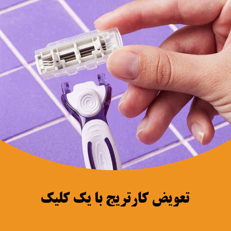 تیغ یدک بیک مدل Soleil Click 5 بسته 4 عددی