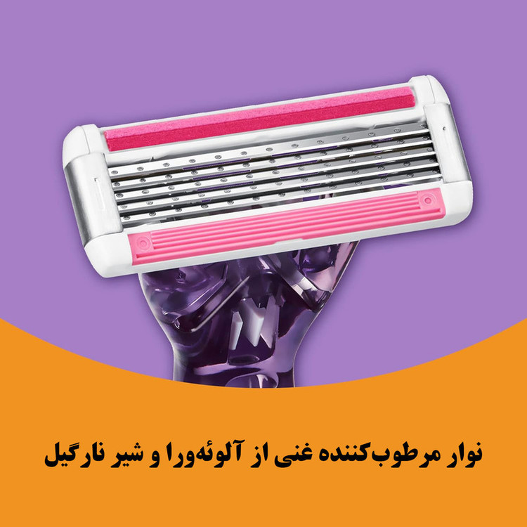 تیغ یدک بیک مدل Soleil Click 5 بسته 4 عددی