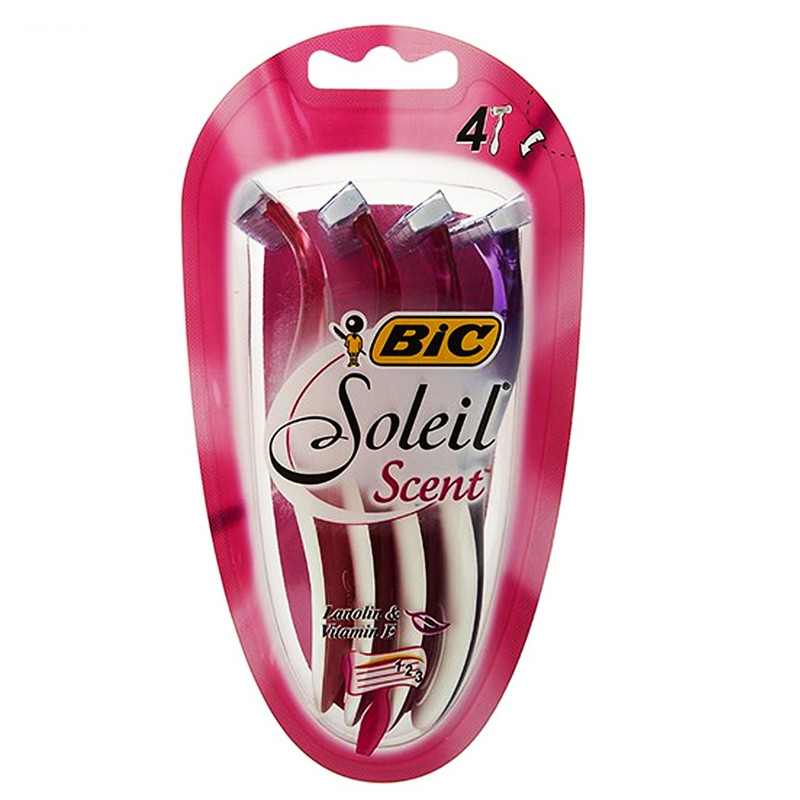 خود تراش بیک مدل Soleil Scent بسته 4 عددی