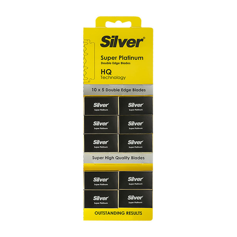 تیغ یدک سیلور مدل super platinum ده بسته 5 عددی