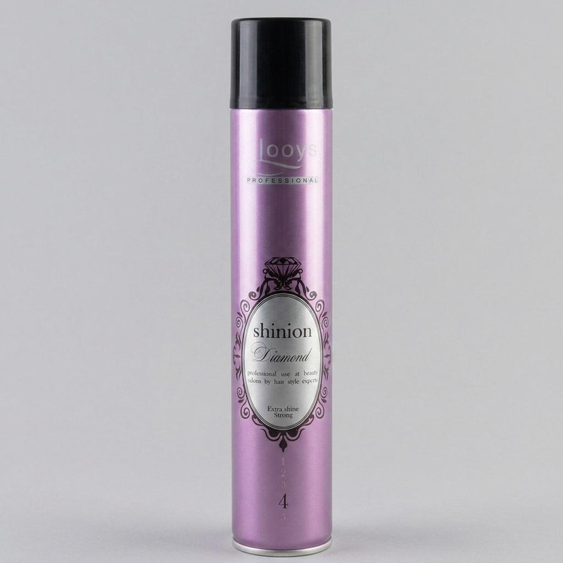 اسپری نگهدارنده حالت مو لویز مخصوص شینیون مدل Shinion Extra Shine Strong حجم 500 میلی لیتر