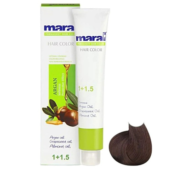 رنگ مو مارال سری طبیعی شماره 0-4 حجم 100 میلی لیتر رنگ قهوه ای متوسط