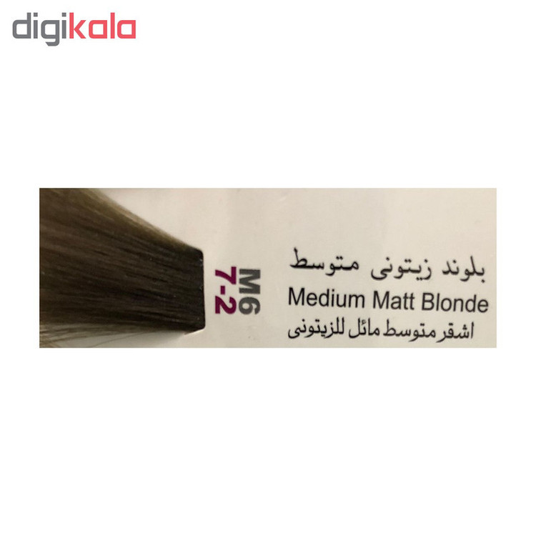 رنگ مو پادینا شماره M6-7-2 حجم 100 میلی لیتر رنگ بلوند زیتونی متوسط