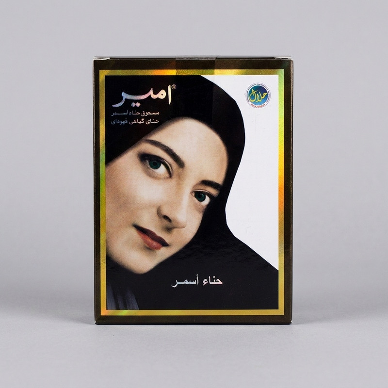 حنا هندی امیر شماره BR6 وزن 10 گرم رنگ قهوه ای بسته 6 عددی