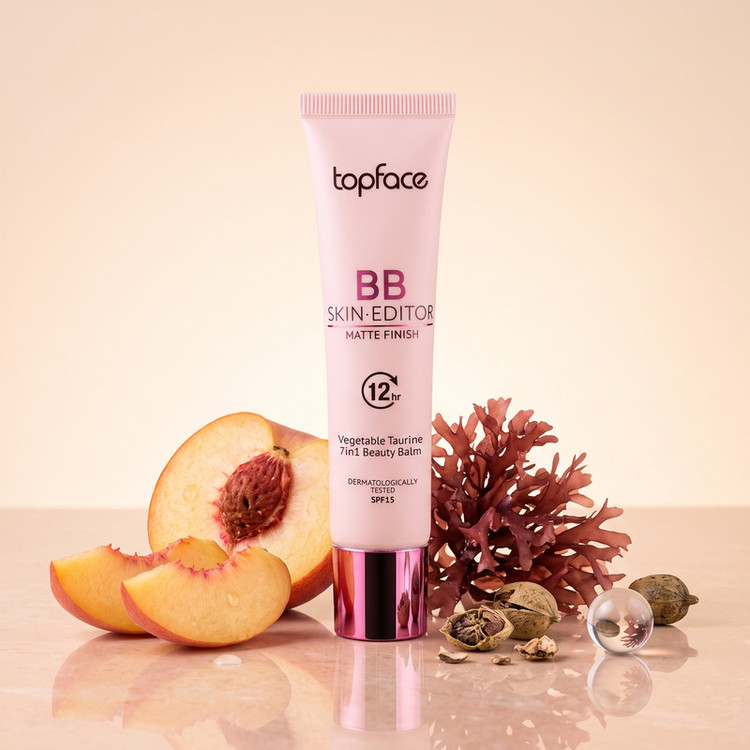 کرم پودر BB مایع SPF 15 تاپ فیس مدل Skin Editor شماره 006 مناسب برای انواع پوست حجم 30 میلیلیتر