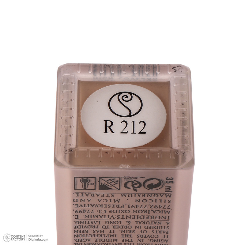 کرم پودر مایع spf15 روروسی مدل Professional makeup شماره R212 مناسب برای انواع پوست حجم 35 میلی لیتر