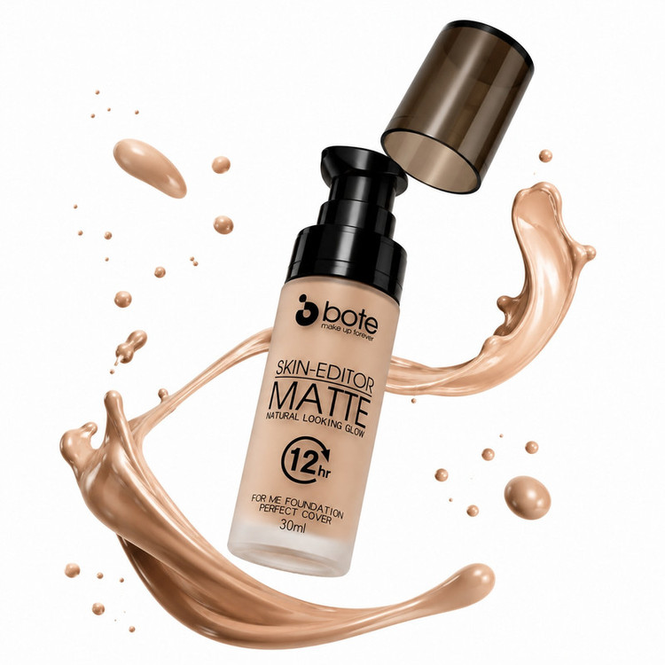 کرم پودر مایع بوته مدل Skin-Editor Matte شماره 02 مناسب برای انواع پوست حجم 30 میلیلیتر