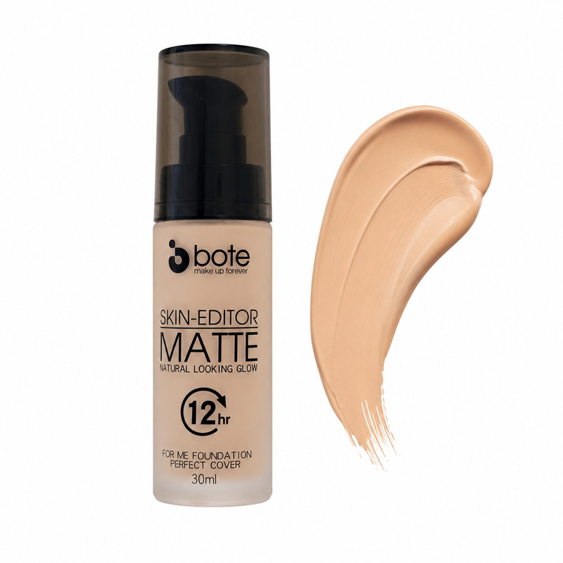 کرم پودر مایع بوته مدل Skin-Editor Matte شماره 02 مناسب برای انواع پوست حجم 30 میلیلیتر
