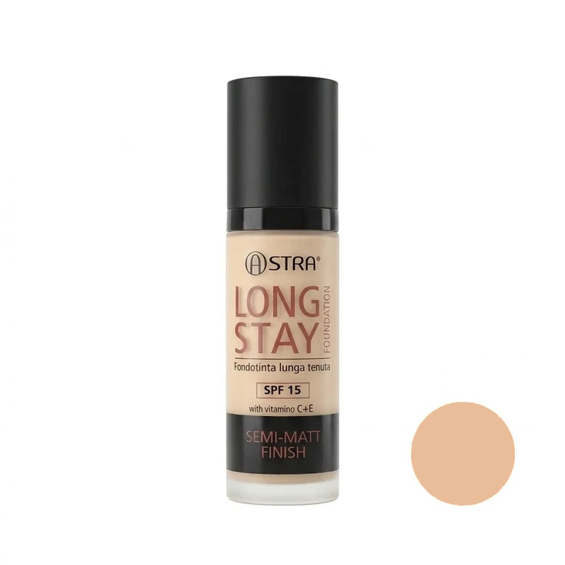 کرم پودر مایع SPF15 استرا مدل لانگ استایل شماره N01 مناسب برای انواع پوست حجم 30 میلیلیتر