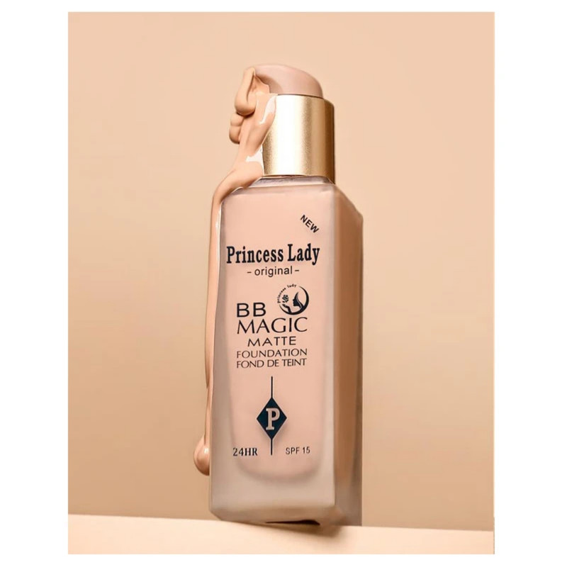 کرم پودر BB مایع spf 15 پرنسس لیدی مدل مجیک شماره 103 مناسب انواع پوست حجم 46 میلیلیتر