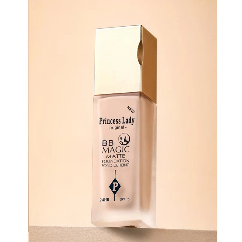 کرم پودر BB مایع spf 15 پرنسس لیدی مدل مجیک شماره 103 مناسب انواع پوست حجم 46 میلیلیتر