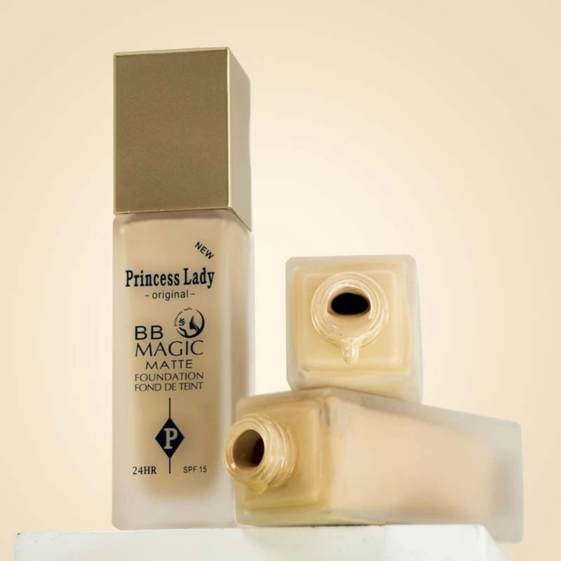 کرم پودر BB مایع spf 15 پرنسس لیدی مدل مجیک شماره 103 مناسب انواع پوست حجم 46 میلیلیتر