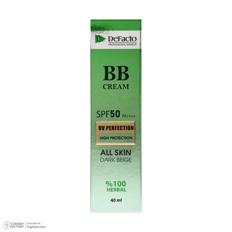 کرم پودر BB مایع SPF 50 دیفکتو مدل professional شماره 2 مناسب برای انواع پوست حجم 40 میلیلیتر