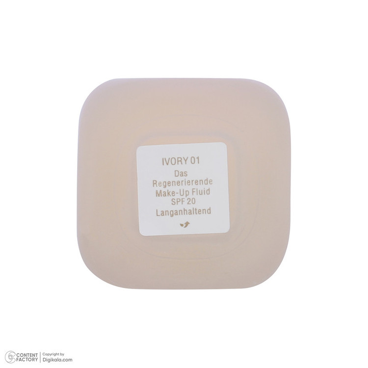 کرم پودر مایع SPF 20 لامر مدل Ivory شماره 01 مناسب برای پوست نرمال و خشک حجم 30 میلیلیتر