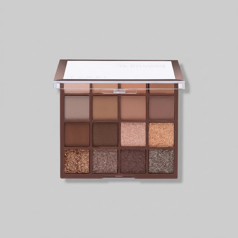 پالت سایه چشم لامل مدل Shades of Brown شماره 16