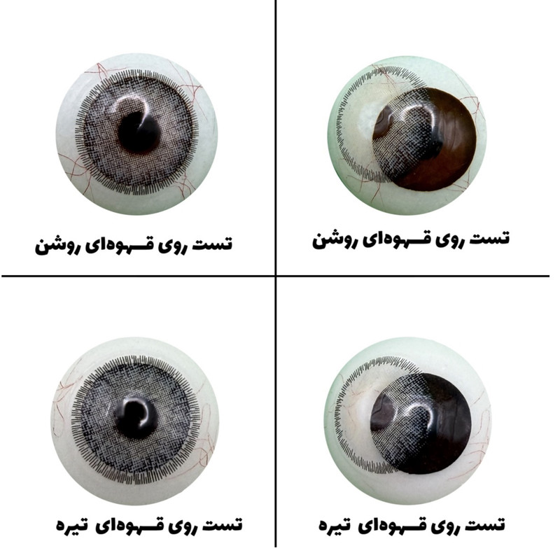 لنز چشم هرا مدل 13 سالانه کد ACCA311 رنگ سبز عسلی دوردار