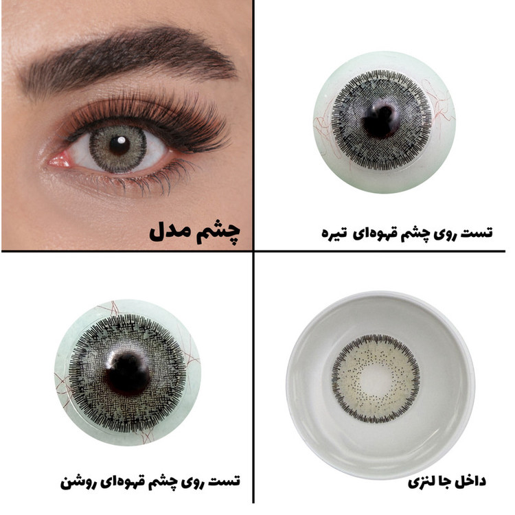 لنز چشم رویال ویژن مدل LUMIRERE GRAY کد 05 رنگ طوسی سبز دوردار