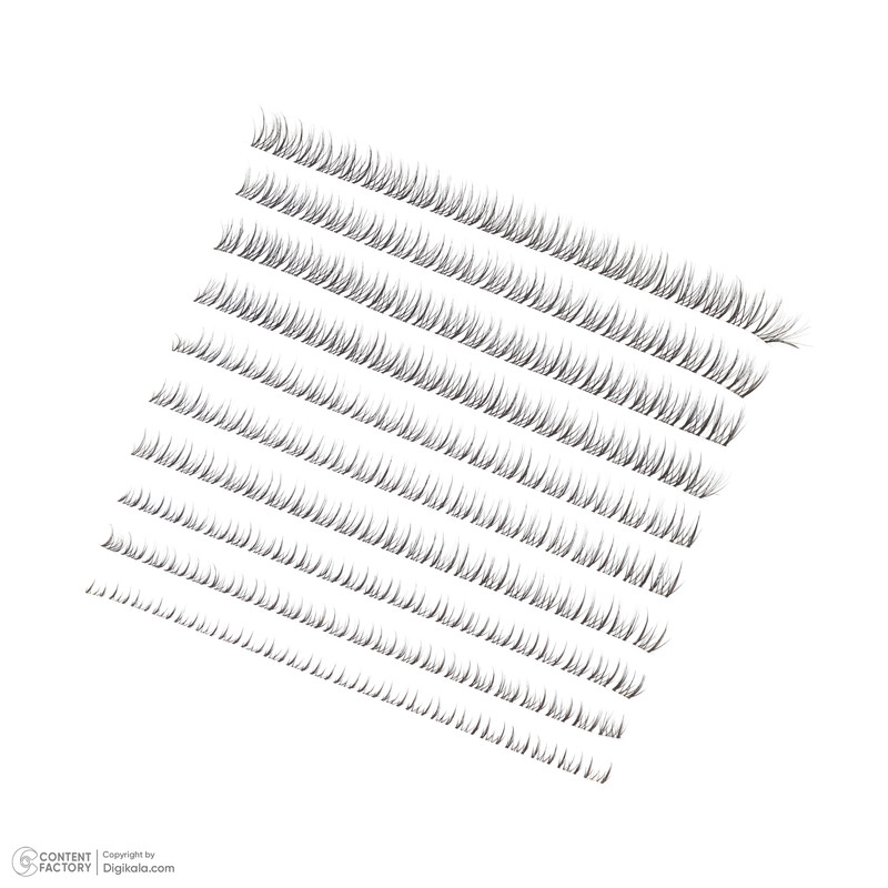 مژه مصنوعی ریسه ای رد چری مدل Merlin 12 بسته 5 عددی