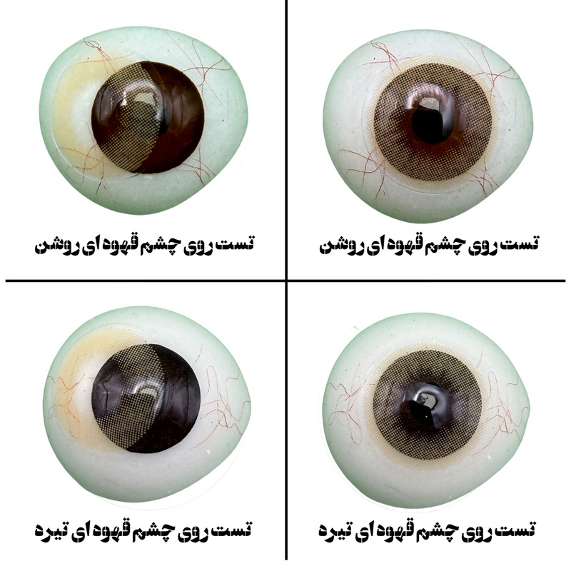 لنز چشم هرا گریس تمیم کانتکت لنز مدل DESIRE کد 38 رنگ عسلی روشن بدون دور