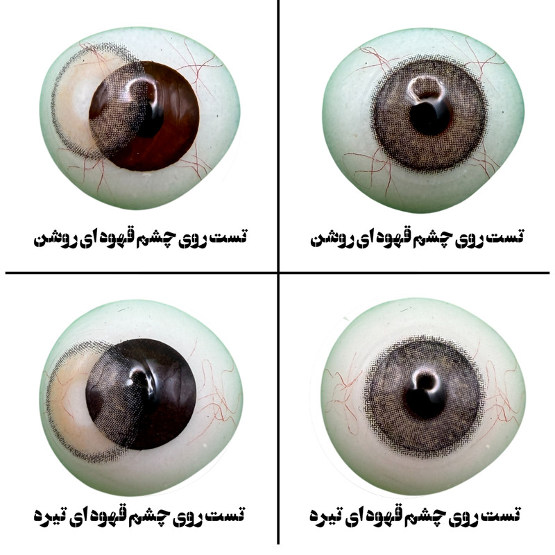 لنز چشم هرا گریس تمیم کانتکت لنز مدل LATIN کد 41 رنگ میکس قهوه ای طوسی دور دار