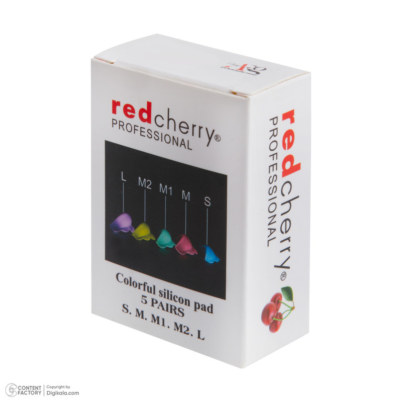 فرمژه رد چری مدل Colorful Silicone Pad بسته 10 عددی