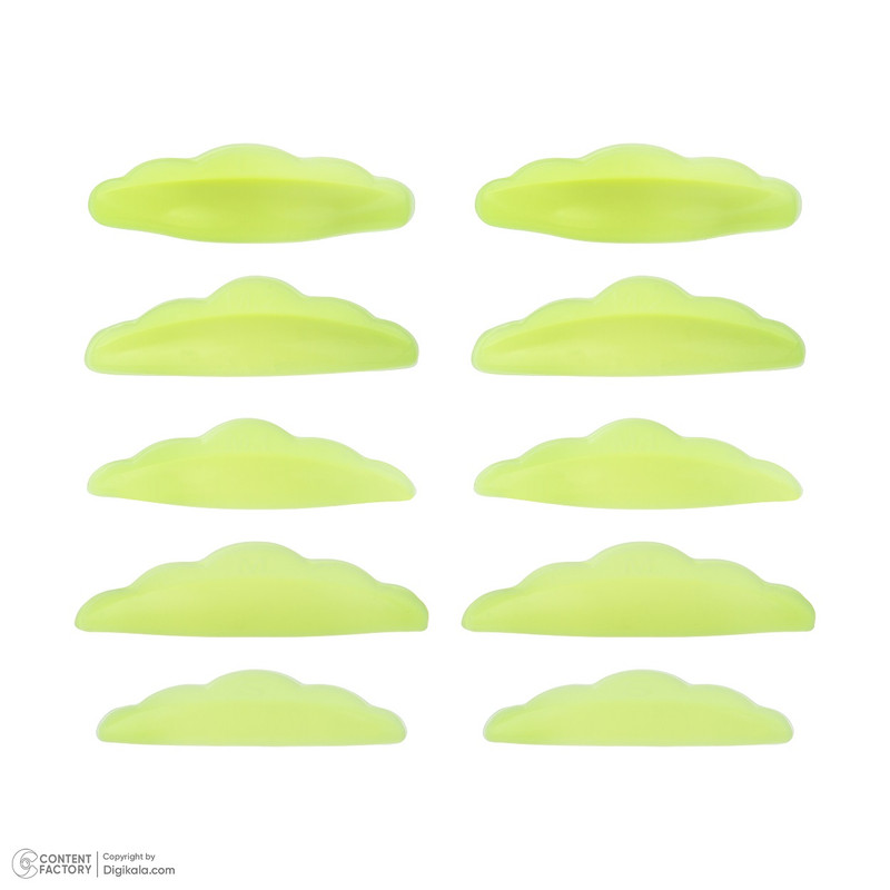 فرمژه رد چری مدل Colorful Silicone Pad بسته 10 عددی
