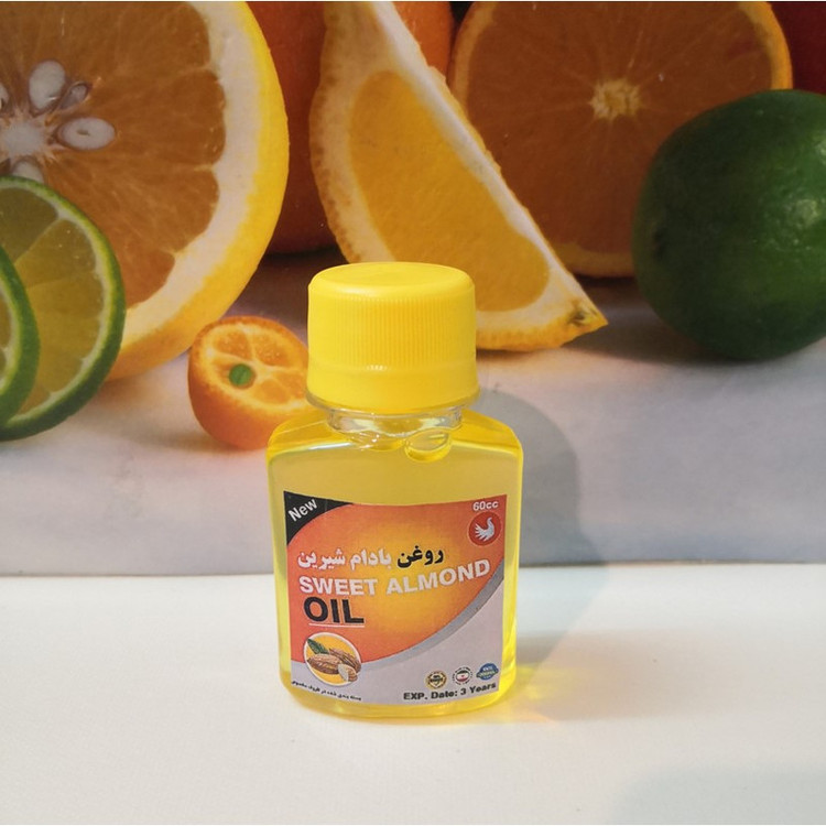 روغن بادام شیرین پامکا مدل پرس سرد حجم 60 میلی لیتر