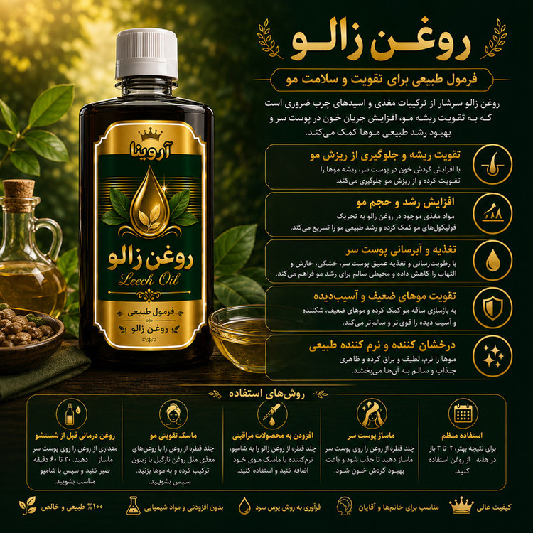 روغن زالو آروینا مدل LeeO حجم ۱۲۰ میلی لیتر