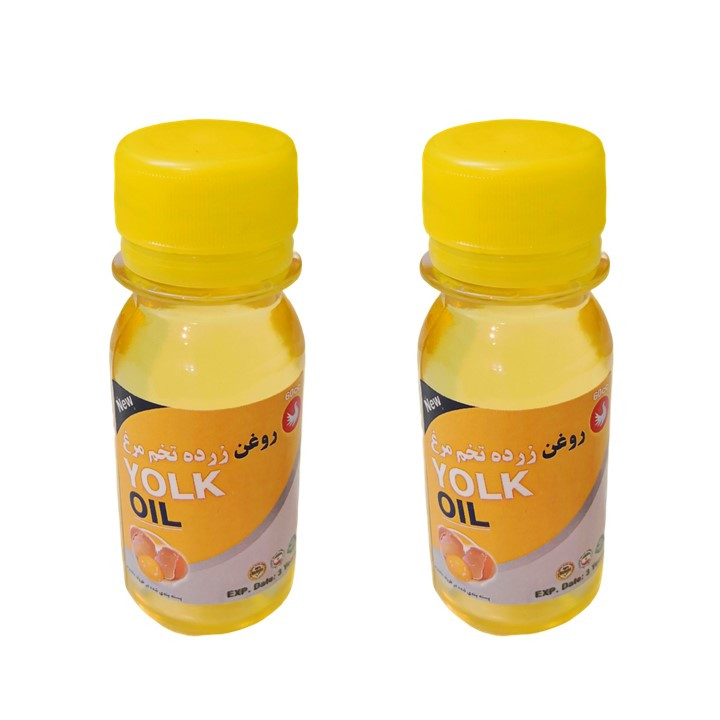 روغن زرده تخم مرغ پامکا مدل پایه حجم 60 میلی لیتر مجموعه 2 عددی