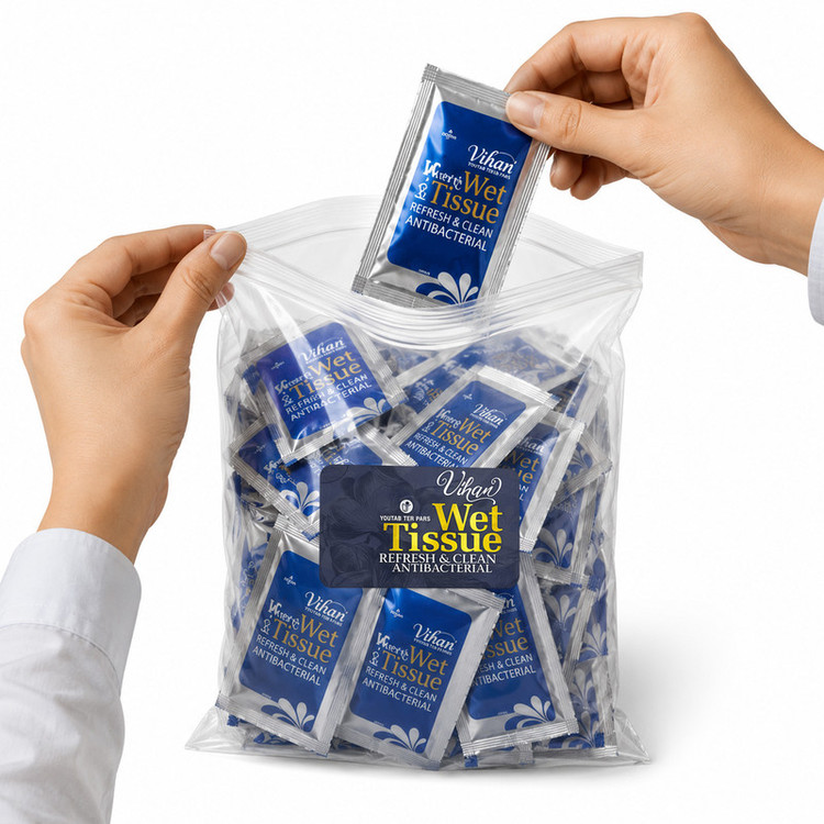 دستمال مرطوب ویهان مدل AntiBacterial- 40 بسته 40 عددی