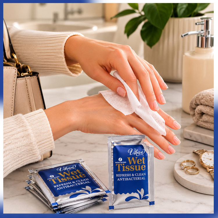 دستمال مرطوب ویهان مدل AntiBacterial- 40 بسته 40 عددی