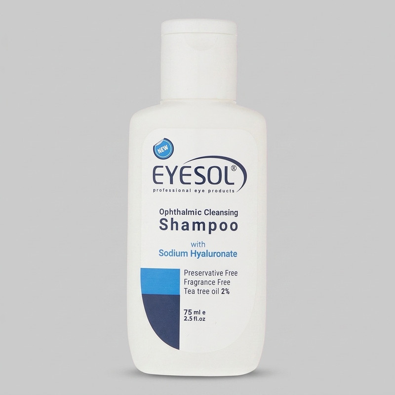 شامپو شست‌وشوی پلک و مژه آیسول مدل ophthalmic حجم 75 میلی‌لیتر