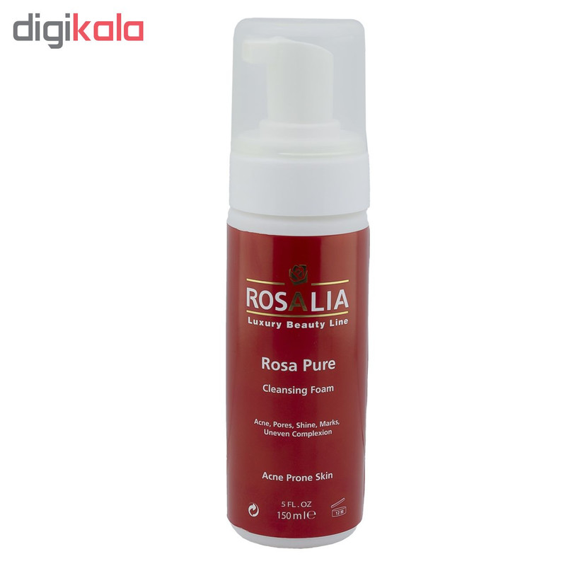 فوم پاککننده صورت رزالیا مدل Rosa Pure حجم 150 میلیلیتر