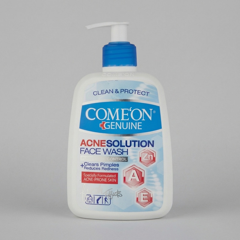 ژل شست‌وشوی صورت کامان مدل Acne Solution حجم 500 میلی‌لیتر