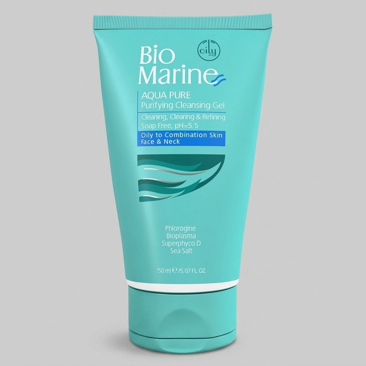 ژل شستوشوی صورت بایومارین مدل AQUA PURE حجم 150 میلیلیتر